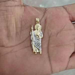 10kt Real Gold Saint Jude pendant